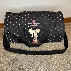 American Ballet Theatre Spotlights Black/White Polka Dot Duffel Bag